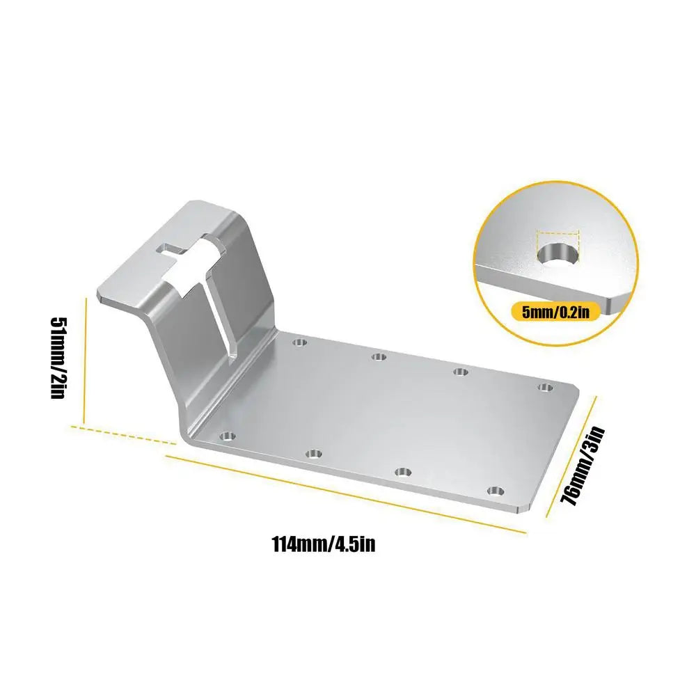T Post Mount Bracket Weather-resistant Adjustable Anti-tip Stand