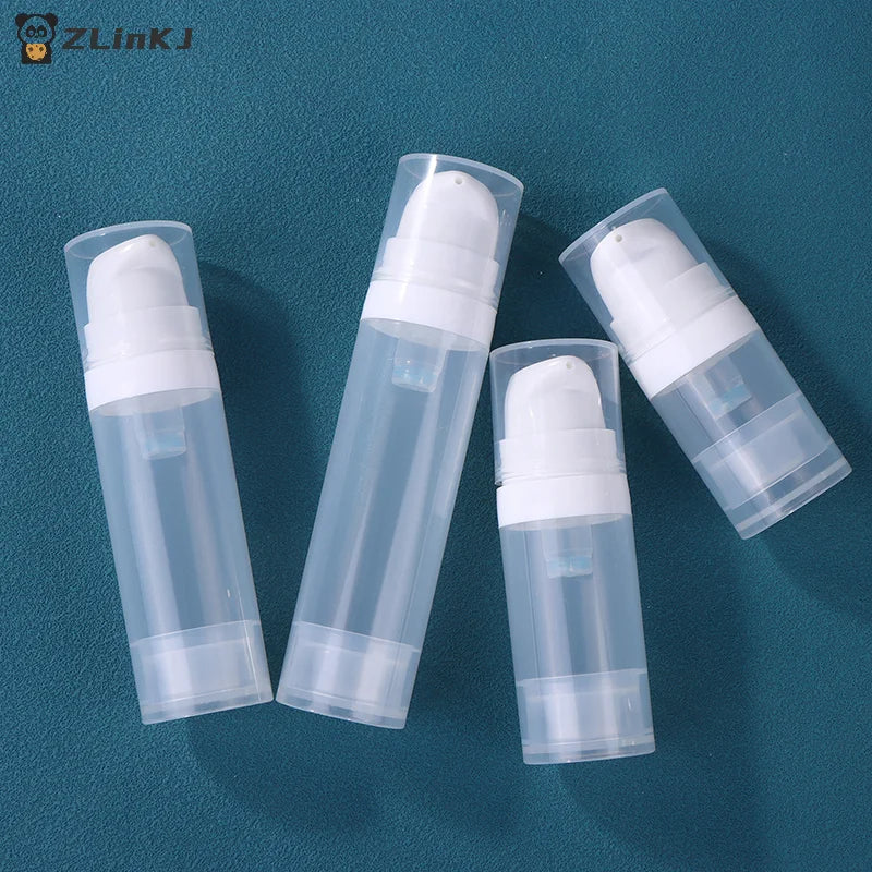 ▶5-50ml Mini Portable Vacuum Press Type Bottle Refillable Makeup Cosmetics For Cream Gel Moisturizers Liquid Lotion Bottles Zpaxo
