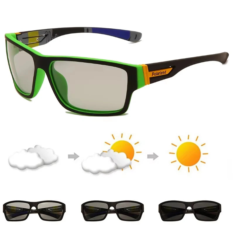 Photochromic Polarized Sports Sunglasses Men and Women Cycling Climbing Goggles Driving Sun Glasses UV400 Change Color Eyewear Zpaxo M4