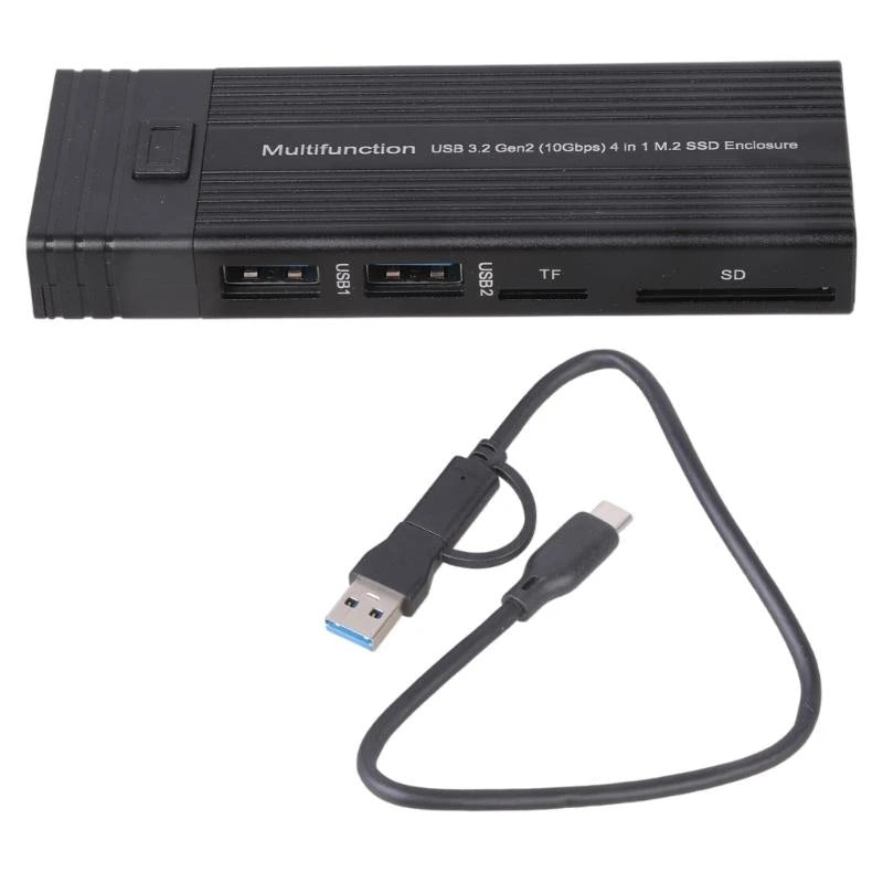 652F SSD Case NVMe Enclosure to Type-C Enclosure SSD Adapter Dual-protocol NVMe SSD Disk Box Enclosure Case Zpaxo CN
