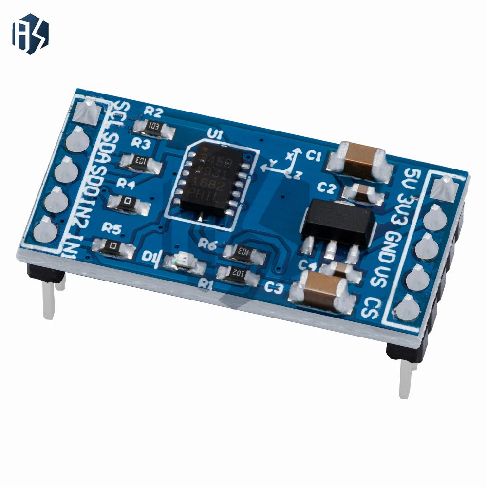 1PCS 3-Axis Digital Accelerometer (ADXL345): Gravity & Tilt Sensor Module – Compatible for Arduino Zpaxo