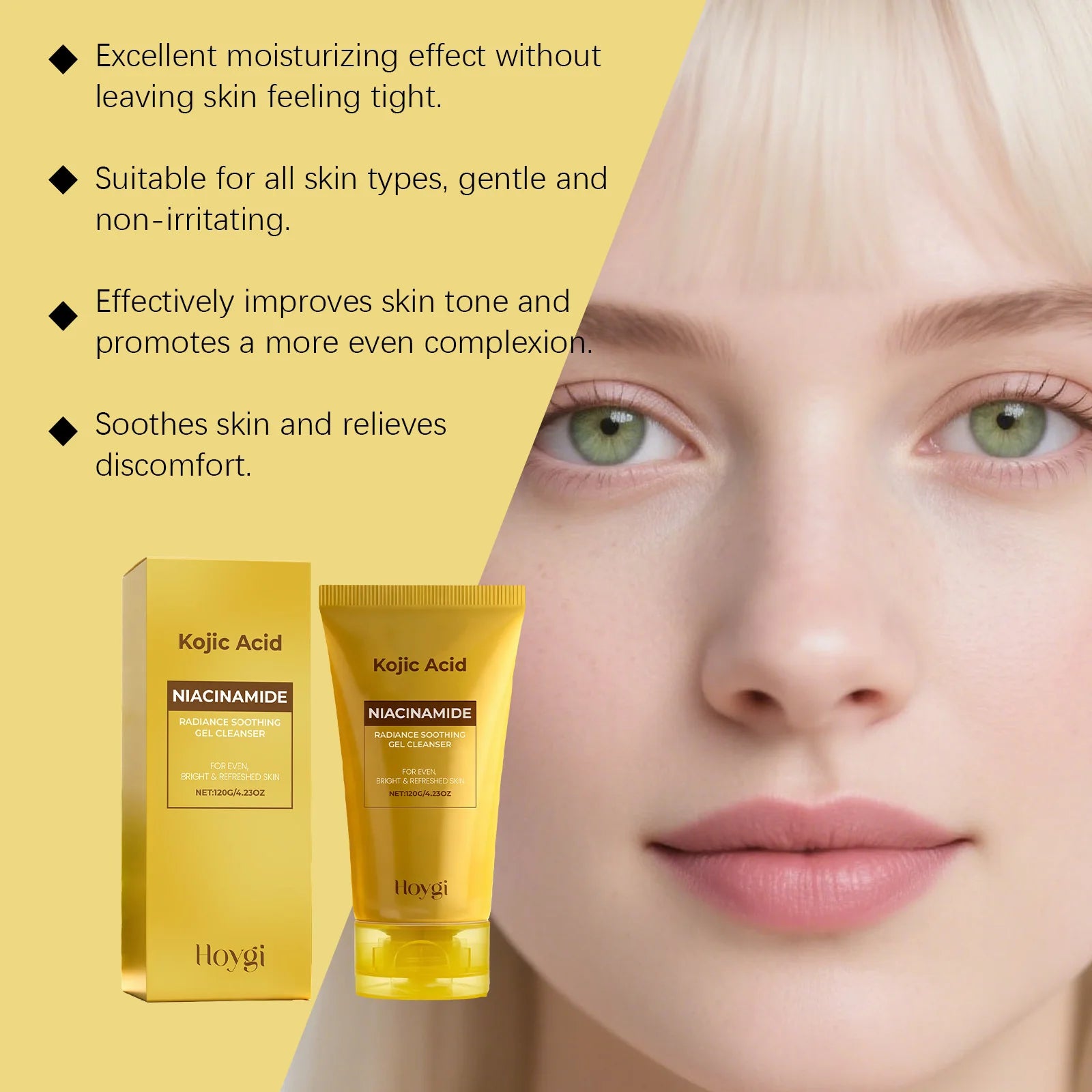 Kojic Acid & Niacinamide Brightening Face Wash | Dark Spots Brightening Face Wash Zpaxo