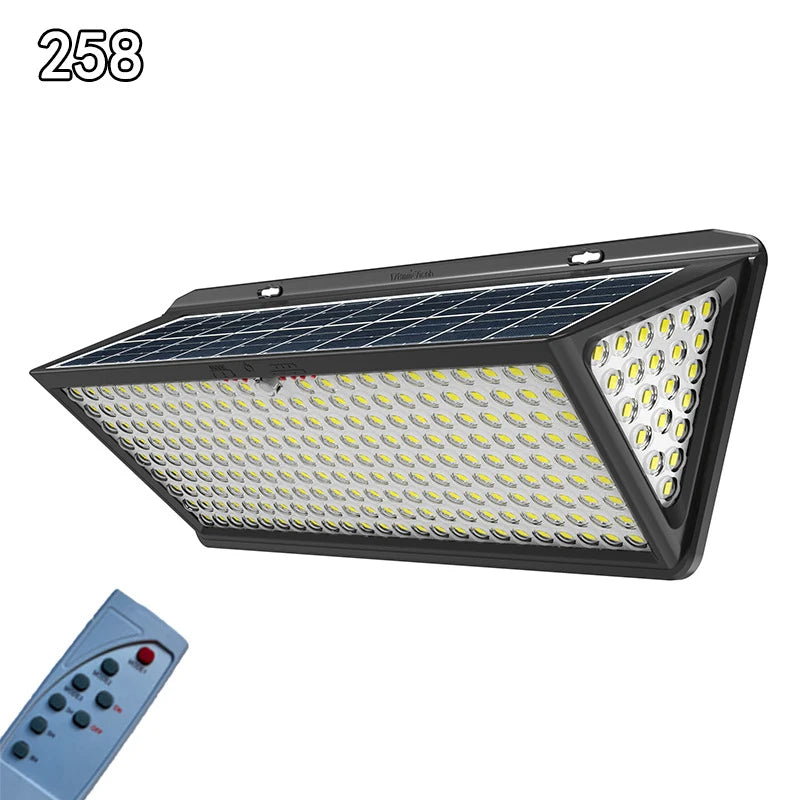 Solar Lights Outdoor Waterproof Motion Sensor 258 LED Flood Light 3 Zpaxo 258Led Warm