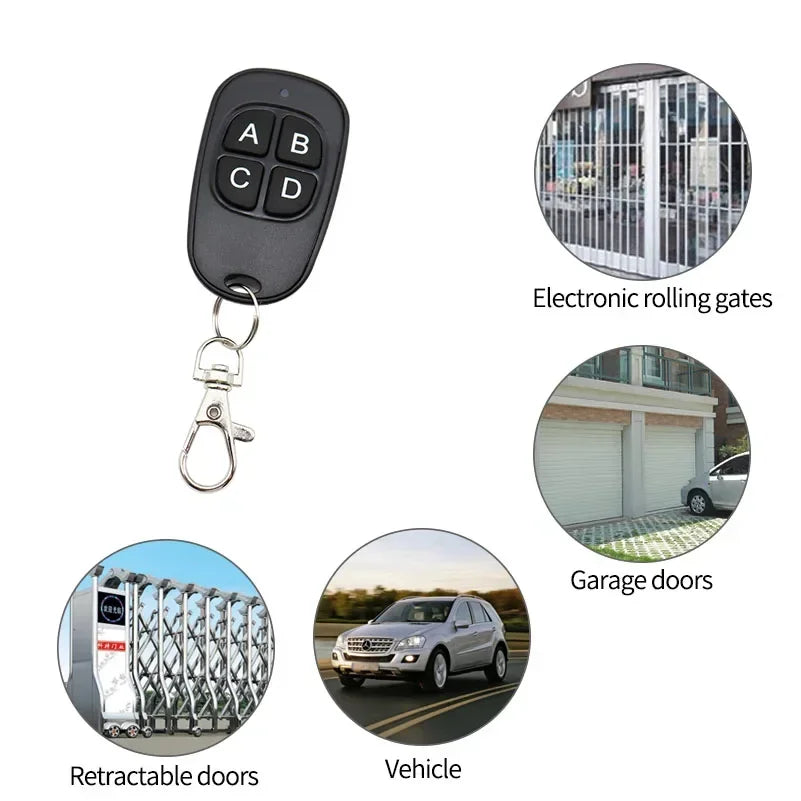 Remote Control 433mhz Car Key Garage Door Gate Opener Controller Zpaxo