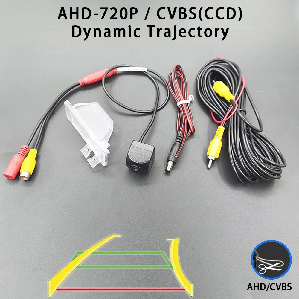 AHD 1080P CVBS Rear View Camera Nissan Qashqai Dualis J10 J11