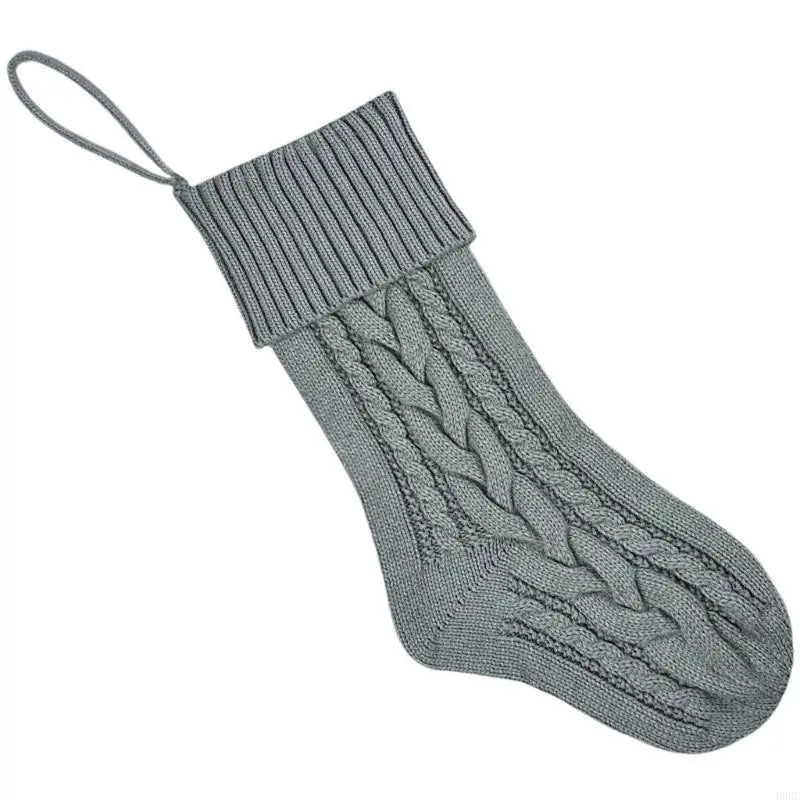 Reusable Spacious Christmas Sock Knitted Design Multiple Pattern Zpaxo Gray China Mainland