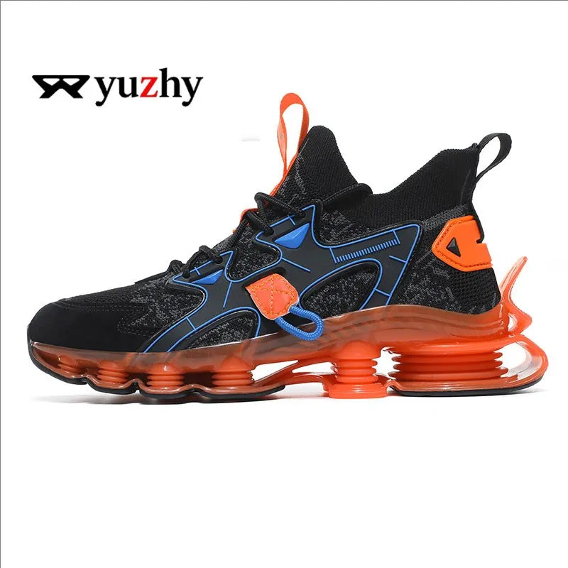 Men's Casual Sneakers Luxury Trainer Shoes Breathable Race Running