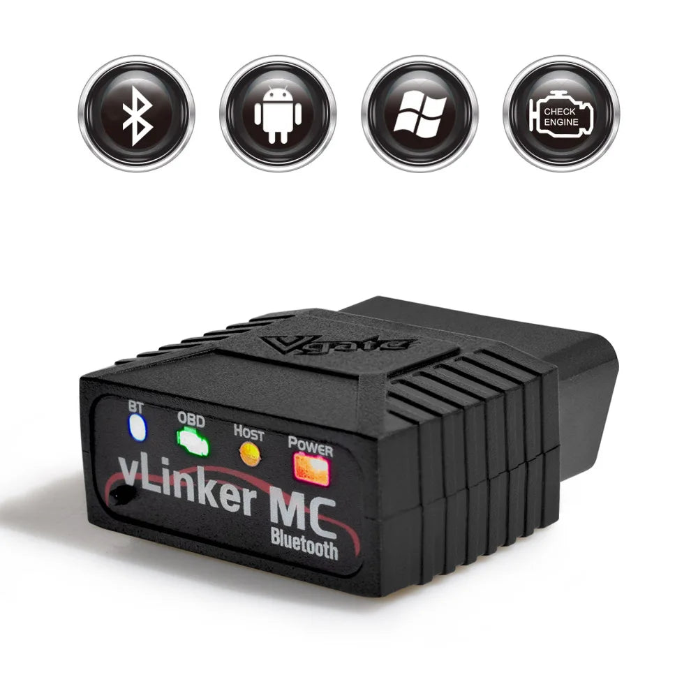VLinker MC ELM327 V2.2 Bluetooth 4.0 OBD2 Car Diagnostic Scanner for FORScan BimmerCode Auto Tool ELM327 V1.5 Plug Play Zpaxo