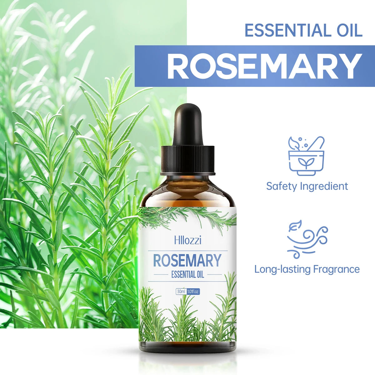 Aceite Fortalecedor Del Cabello Cuero Cabelludo Menta Y Romero Zpaxo