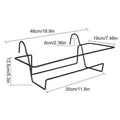 Window Box Brackets Metal Flower Pot Rack Planter Holder Railing