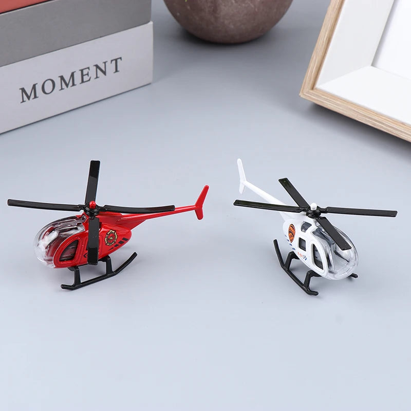 Mini Alloy Helicopter Model Toys Aircraft Military Collection