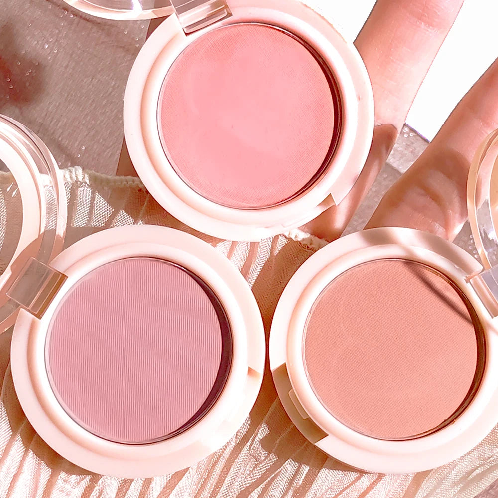 Single-color blush contour cream: Soft mist multi-color suitable for all makeup styles Cheek Blusher Powder Makeup Zpaxo