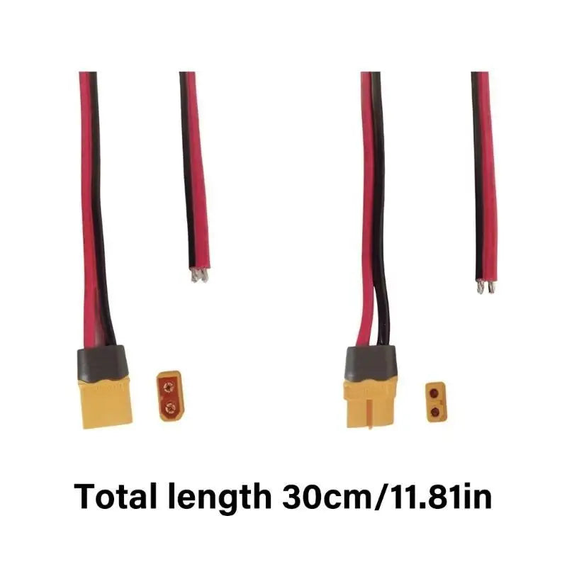652F XT60H Male Female Connector Plugs Cable 30CM for Battery Connection and FPV Zpaxo