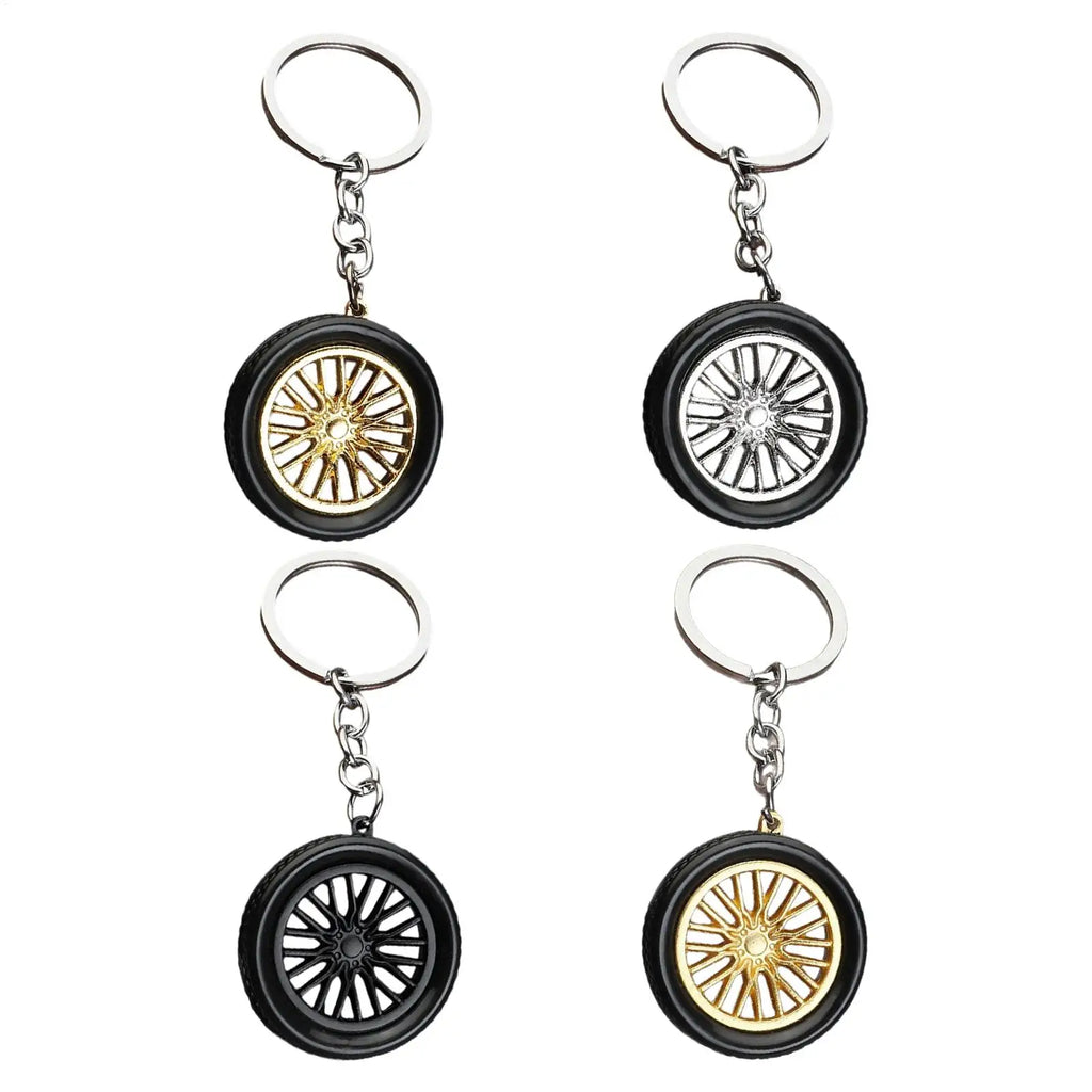 Tire Keychain Tire Keyring Charm Pendant Decoration Realistic Lightweight Auto Enthusiast Collection Accessory for Fitness Zpaxo