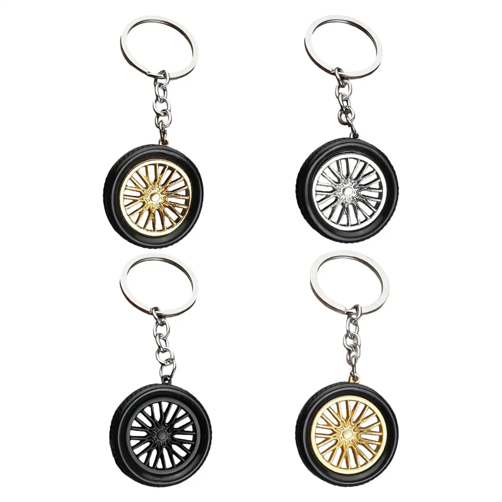 Tire Keychain Tire Keyring Charm Pendant Decoration Realistic Lightweight Auto Enthusiast Collection Accessory for Fitness Zpaxo
