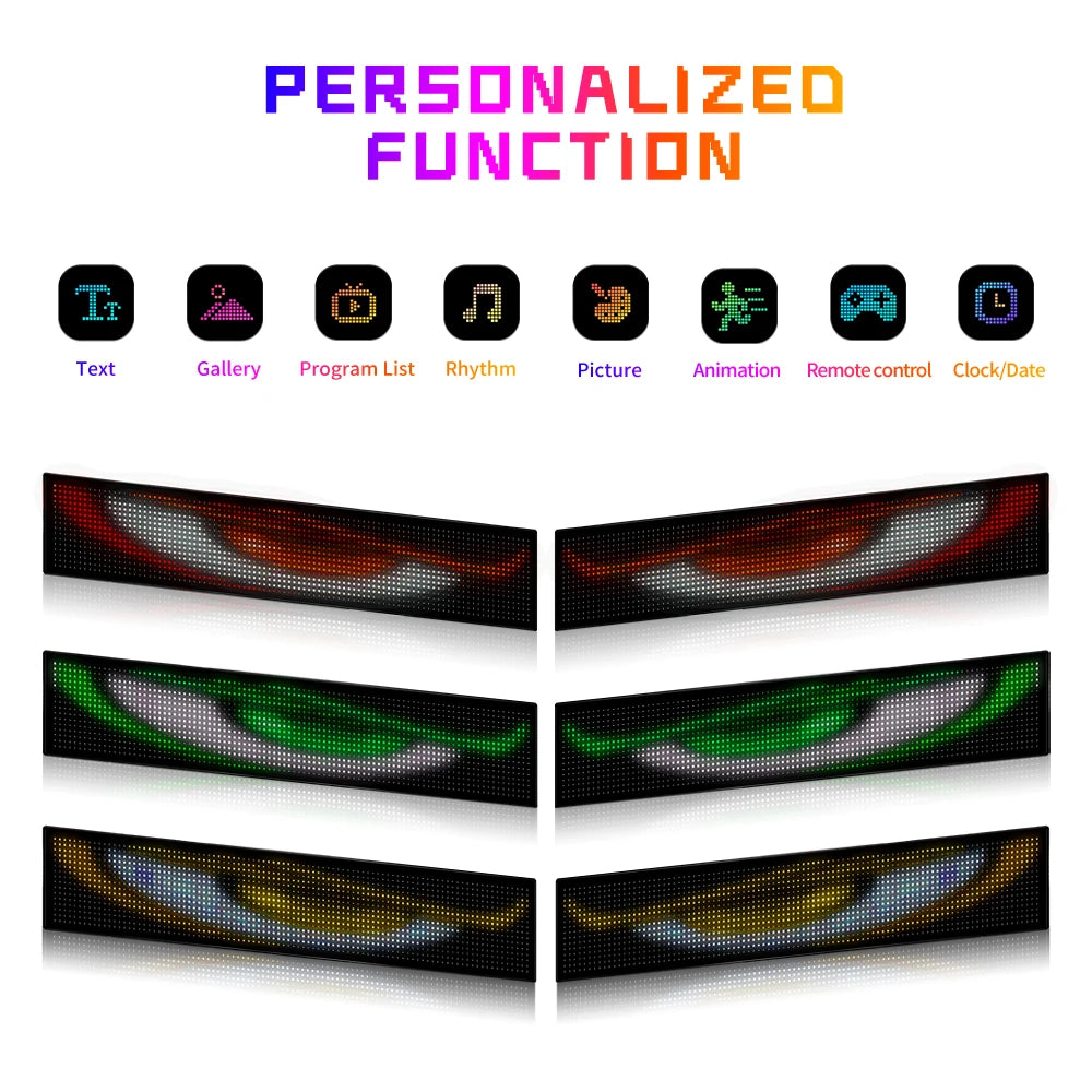 Demon Eyes LED Matrix Pixel Panel DIY Programmable Bluetooth App
