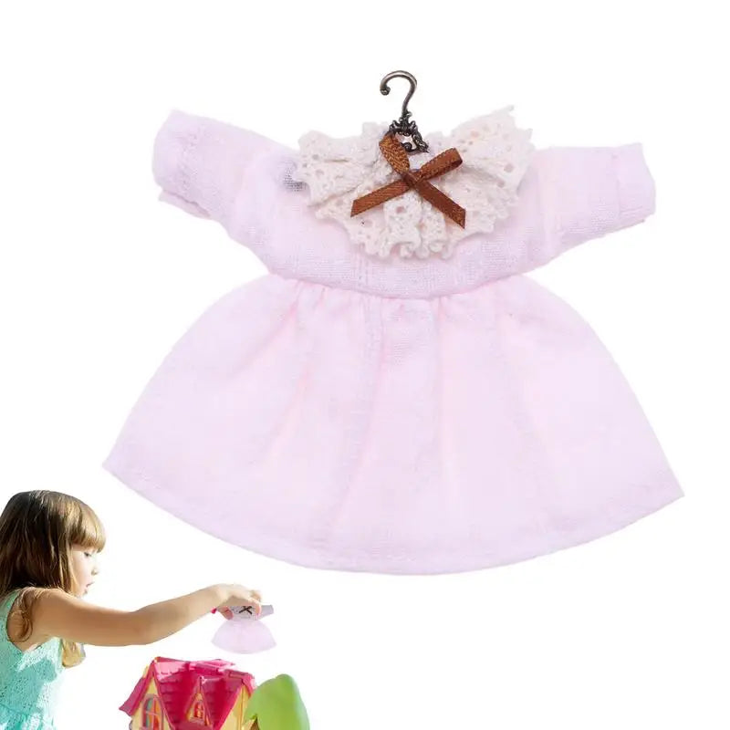 Clothes For Dolls Cartoon Doll Clothes Miniature House Dress Outfit Small Cartoon Plush Toy Clothing For Kids Boys Girls Zpaxo
