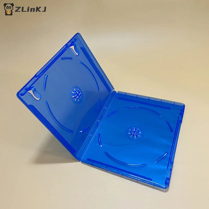 ▶1/2/3PCS Blue CD DVD Discs Storage Box Cover CD Game Case Protective Box Game Disk Holder Disk Case Zpaxo