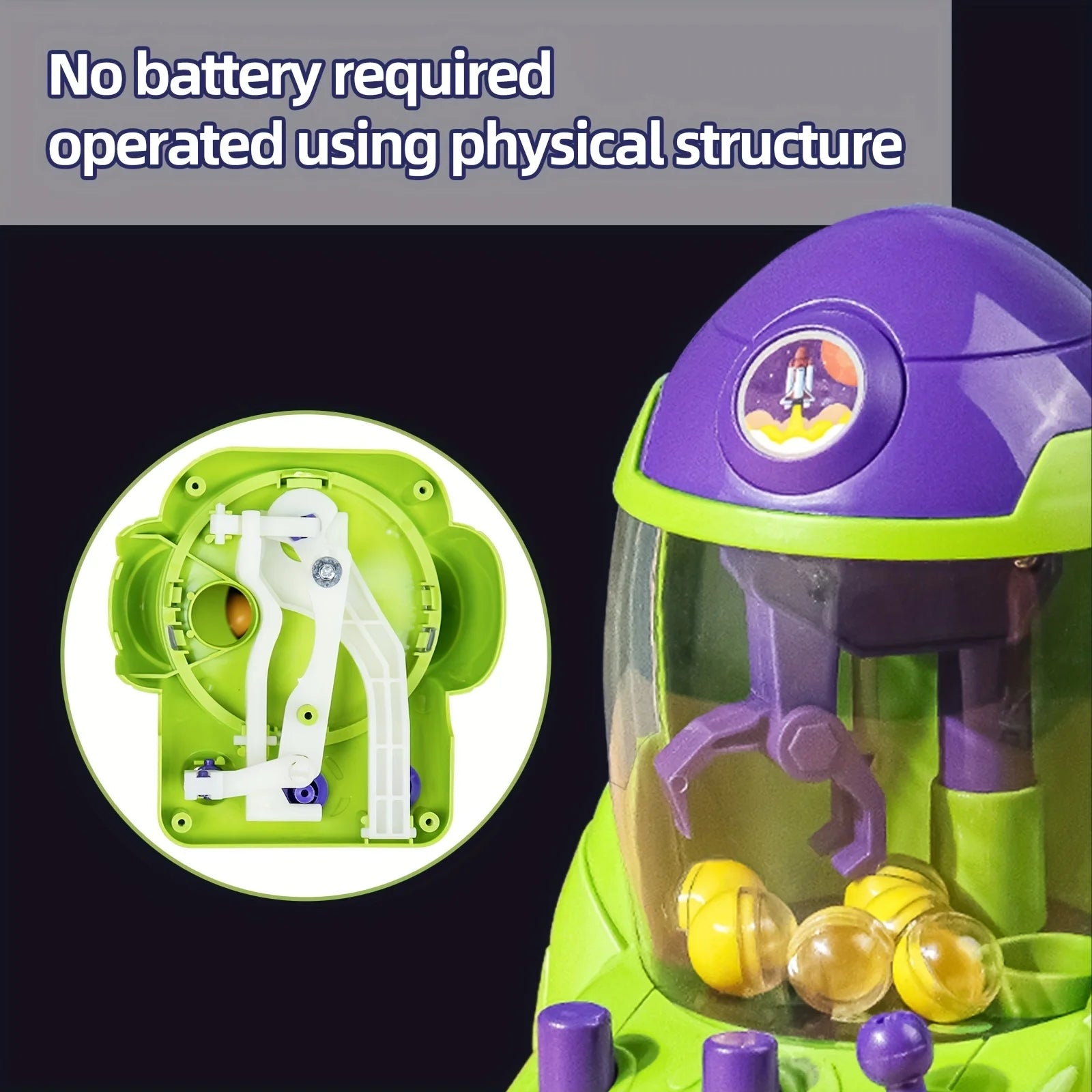 Space Rocket Crawler Ball Pincer Egg Twister Use This Toy As