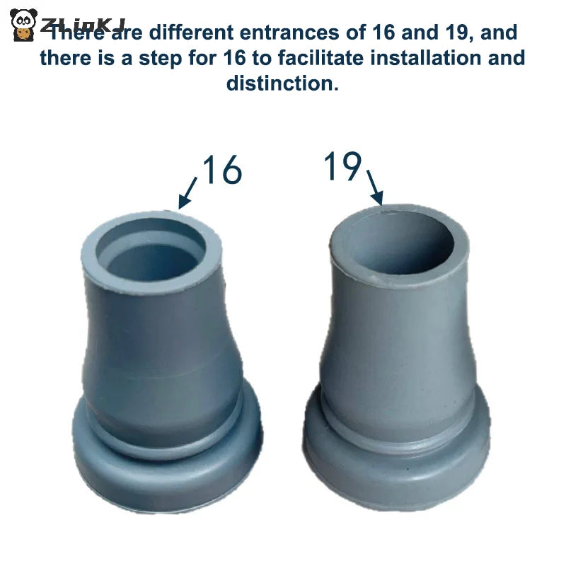 16 Crutch Ferrules End Safety Soft Replacement Rubber Tip Cane Zpaxo