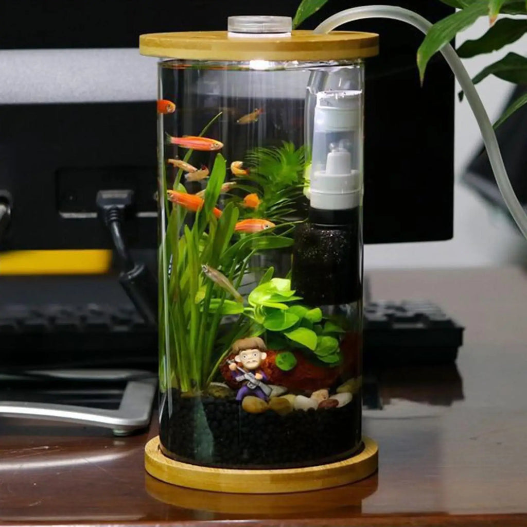 Silent Mini Biochemical Sponge Filter Pump for Small Fish Tanks Aquarium Sponge Filter Zpaxo