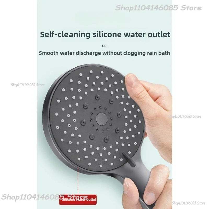 Large Screen Shower Head 5 Mode Portable Shower Accessories Bathroom Supplies Shower Knob Complete Set of Accessories Zpaxo