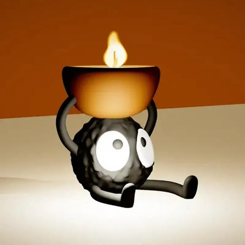 Cute Candlestick Holders Tea Light Candle Holder Briquette 3D Printed