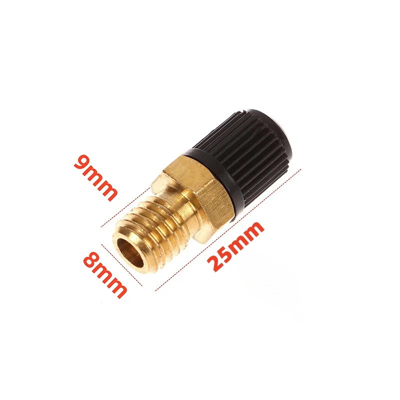 DIY Accessories Air Compressor Tank Fill Valve Hexagonal Brass M8 M10