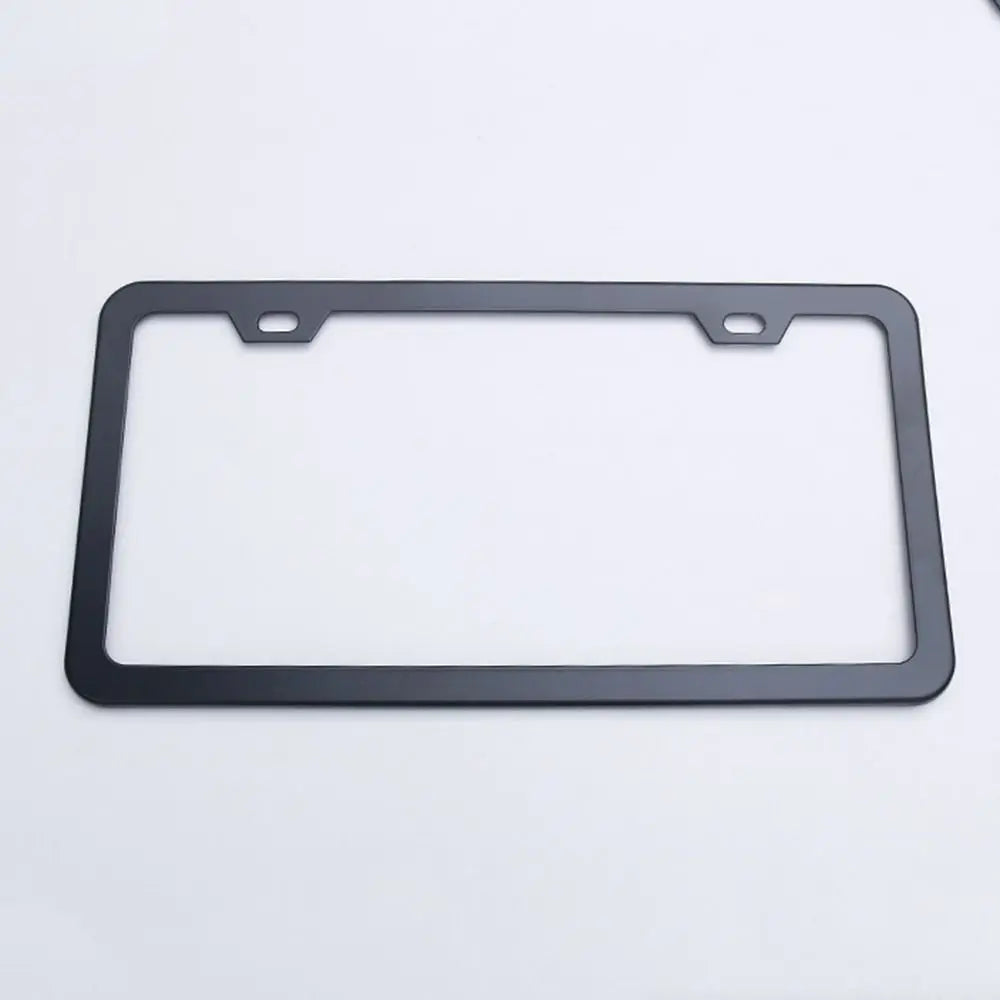 2 Hole Car License Plate Frame Rustproof Black Cover Screw Caps Truck Zpaxo