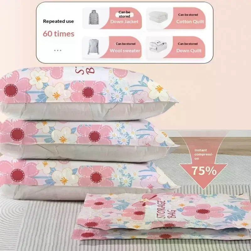 For Comforters And Blankets, Sealer Clothes Travel Packing Organizer Vacuum Storage Bag Space Saver Bags Compression Zpaxo