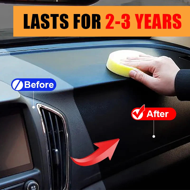 Universal Leather and Plastic Repair Polishing Wax - Automotive interior reconditioning cream for leather/plastic/rubber care Zpaxo