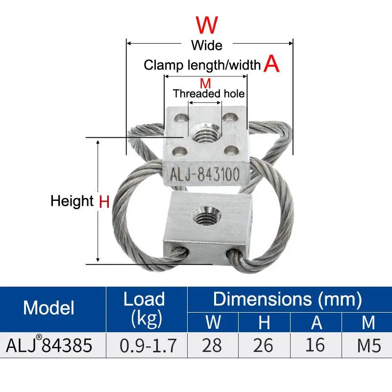 ALJ-84 Wire Rope Vibration Isolator Shock Absorber Car Vehicle Marine Zpaxo A2