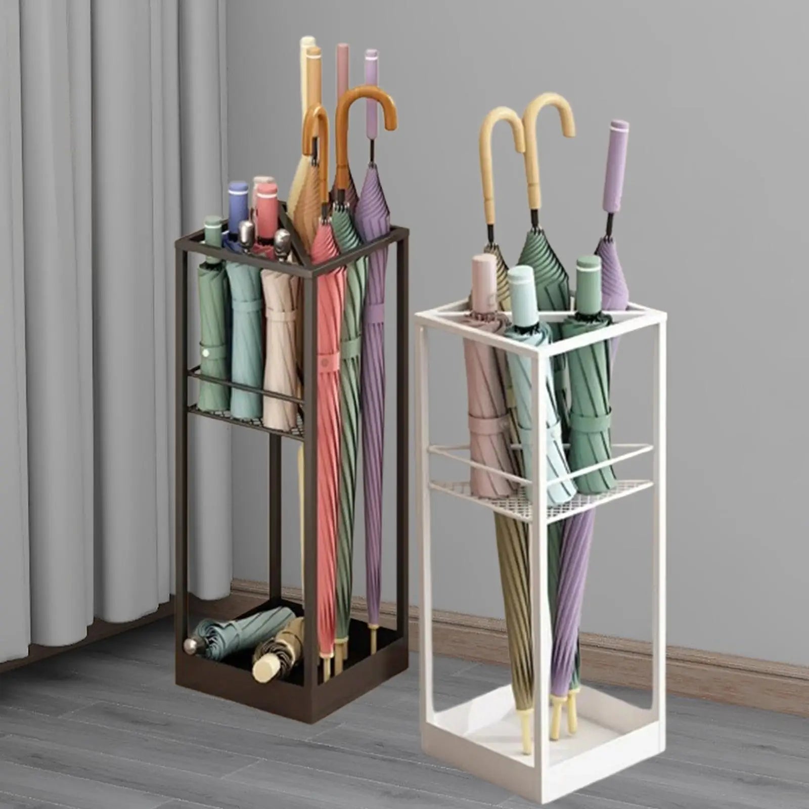 Umbrella Stand Umbrella Organizer Convenient Portable Organizer Container Large Umbrella Hollow Storage Rack Holder Space Saving Zpaxo