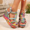Summer Women Sandals Fashionable Thick Heel Fish Mouth Candy Colored Zpaxo watermelon red 39