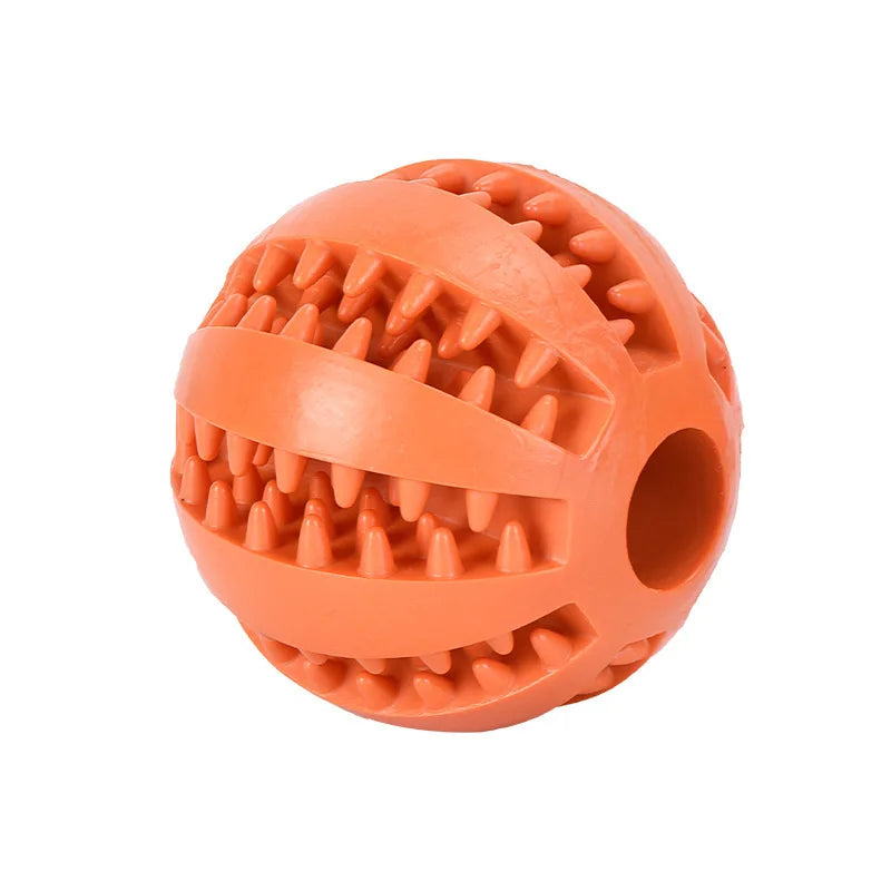 Dog Toy Ball Interactive Rubber Balls Puppy Chewing Toys Pet Tooth Zpaxo Orange 7cm