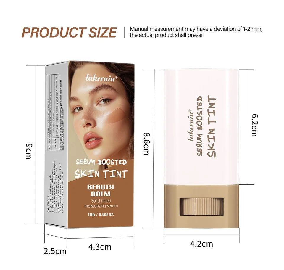 Foundation Stick Balm Skin Bronze Tint Eraser Smooth Plumper