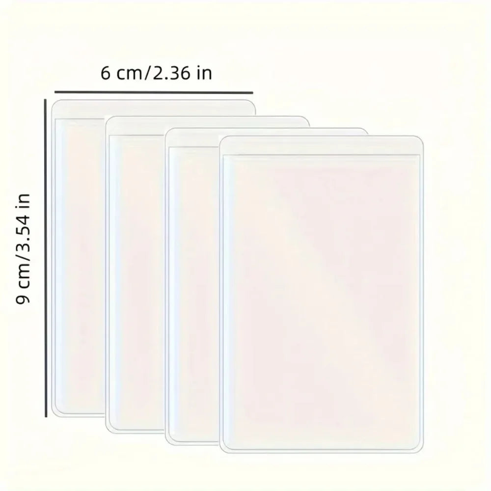 PVC Waterproof Transparent Card Holder Plastic Id Holders Case