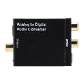 Toslink Audio Analog Digital Converter Decoder Power Cord SPDIF Zpaxo -US Plug