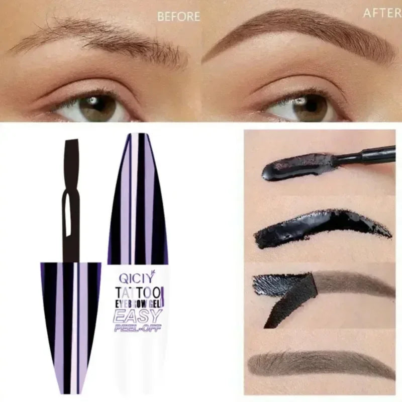 1PC Peel-Off Eyebrow Tattoo Gel Tint- Long-Lasting, Sweatproof, Easy To Use, Perfect for All Makeup Look Zpaxo