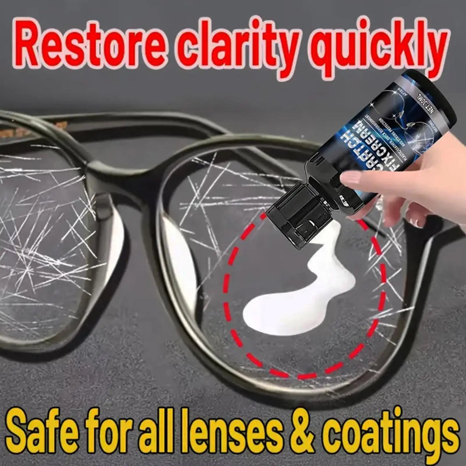Optical Lens Scratch Remover Polish Eyeglasses Sunglasses Camera