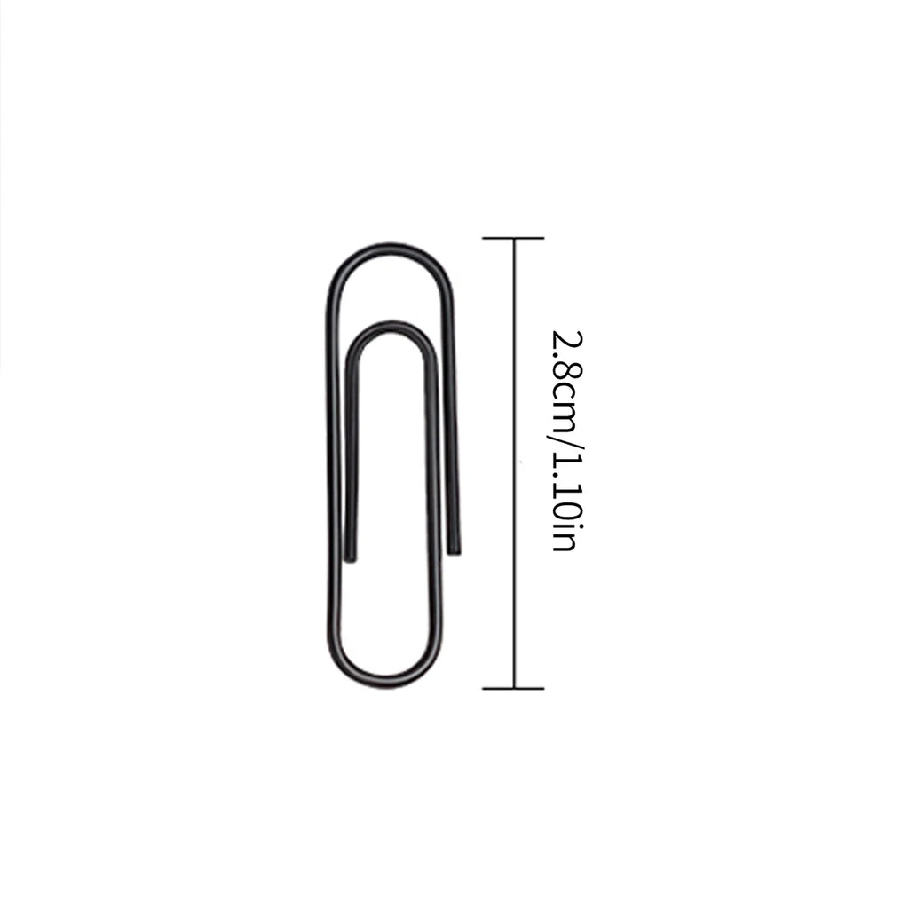 200Pcs Paper Clips Notebook Filing Bookmark Rustproof Paperclips Document Organizing for Office School Supplies Zpaxo