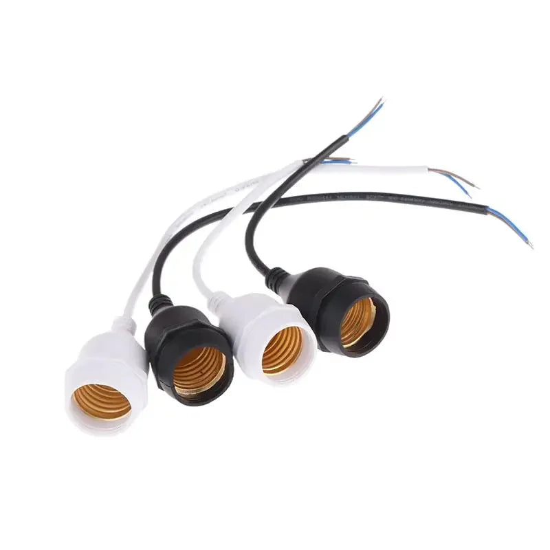 Waterproof E27 Lamp Holder Power Cord Socket 20 30 50 100 Outdoor Zpaxo
