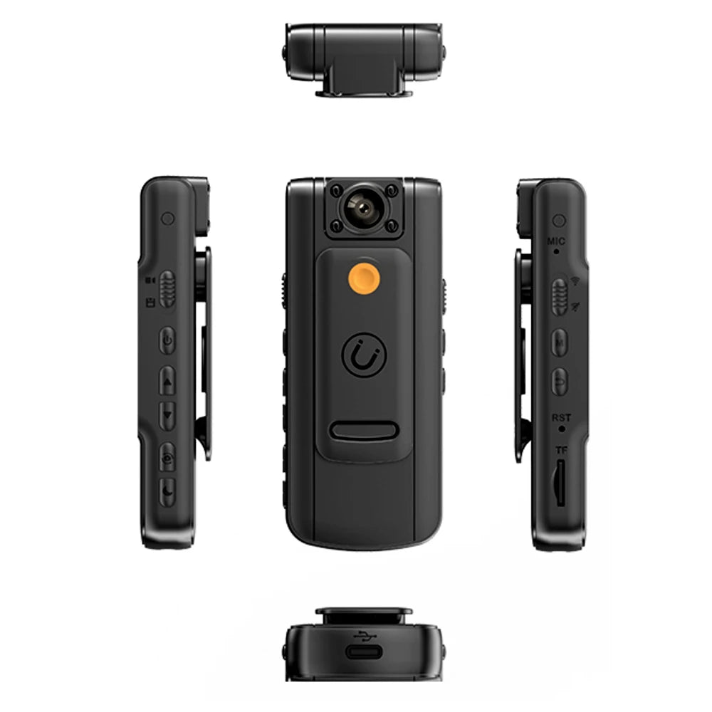 4K 1080P HD Wifi Mini Camera Handheld Back Clip Law Enforcement IR Night Vision Smart Portable Camera Car Recorder Zpaxo