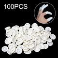 100/200PCS Disposable Finger Cover Rubber Gloves Non-slip Anti-static Latex Finger Cot Fingertip Protector Finger Thumb Sleeve Zpaxo 100 PCS