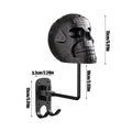 Helmet Wall Mount Skull Shape Hat Rack Decorative Wall Mount Helmet Display Holder for Garage Entryway Bedroom Women Men Party Zpaxo Black China Mainland