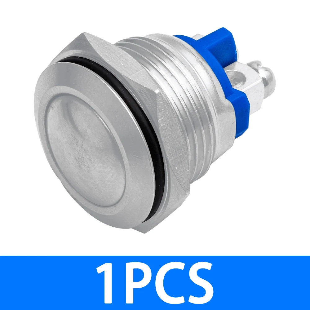 Metal Push Button Waterproof Nickel Plated Brass Switch Press Reset Zpaxo 1PCS