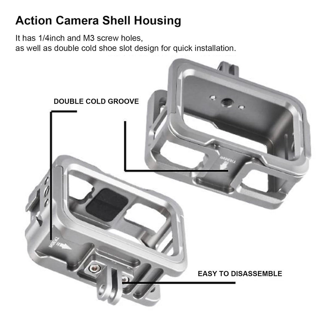Action Camera Housing Case Aluminium Alloy OSMO Shell Protective Cage