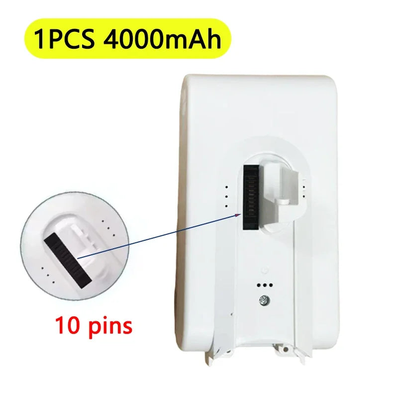 For Dreame V8 V9 V10 V9P V9B Dreame Vacuum Cleaner Battery 25.2V 5000mAh VVN3 VVN4 Cordless Dust Catcher Replacement Batteries Zpaxo 1PCS 4000mAh