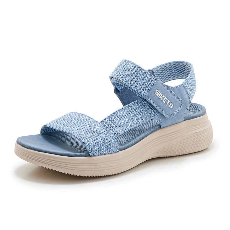Walking Sandals Breathable Mesh Upper Adjustable Hook Loop Straps Zpaxo