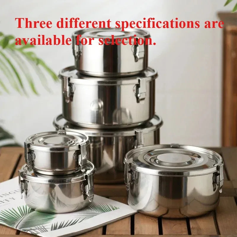 304 Stainlesss Steel Lunch Boxes Leak Proof Picnic Box Seals Lid